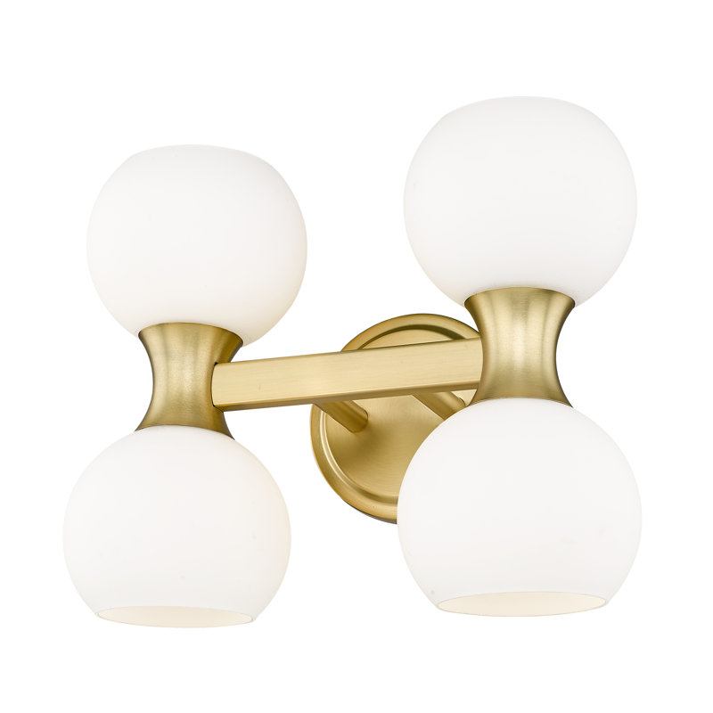 4 - Light Dimmable Vanity Light, Modern Gold