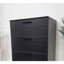 Commode noire à quatre tiroirs