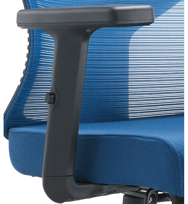 Fauteuil de bureau ergonomique Michaelene, Bleu