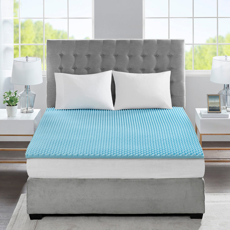Surmatelas réversible hypoallergénique toutes saisons 1,5 po, Très grand