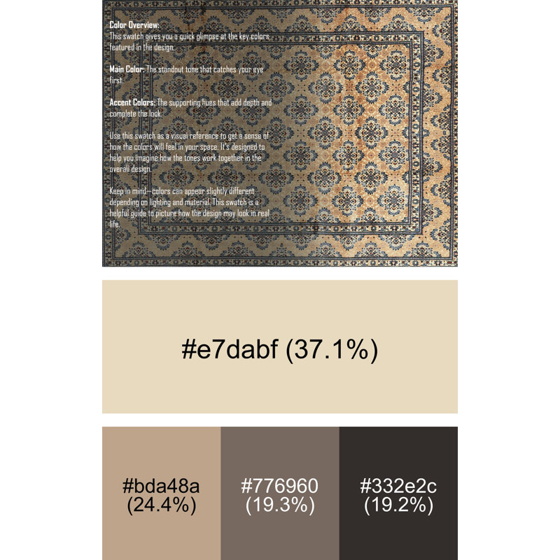 Eryn Oriental Indoor Rug, Rectangle 2' x 4'