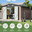 10 Ft. W X 12 Ft. D Outdoor Metal Storage Shed-550373179