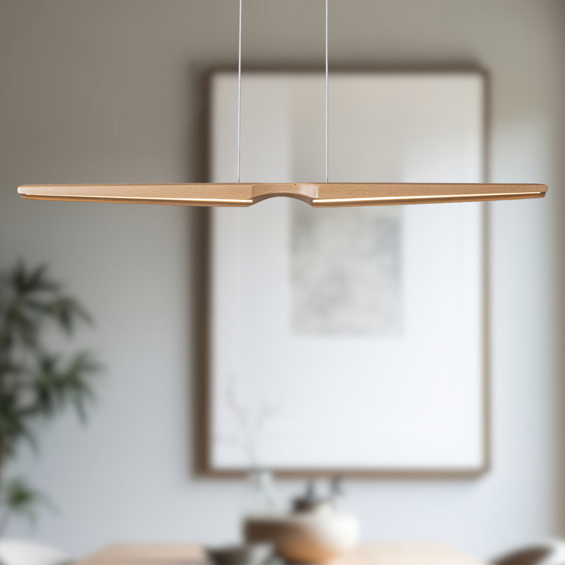 Dakota 42-In Linear Pendant, Brown
