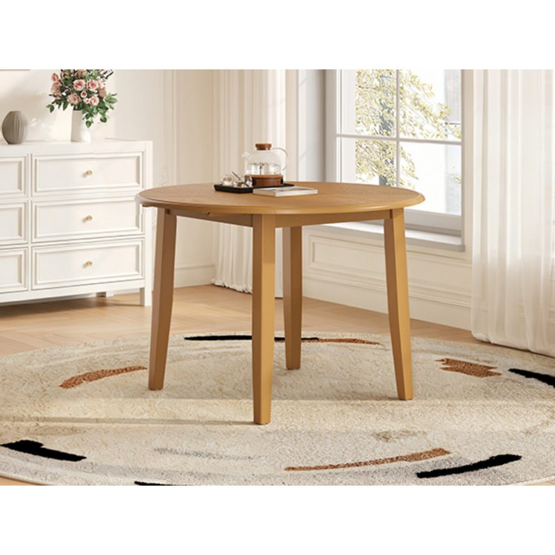 Table de salle à manger extensible, table de salle à manger ronde pour petit appartement et salle à manger