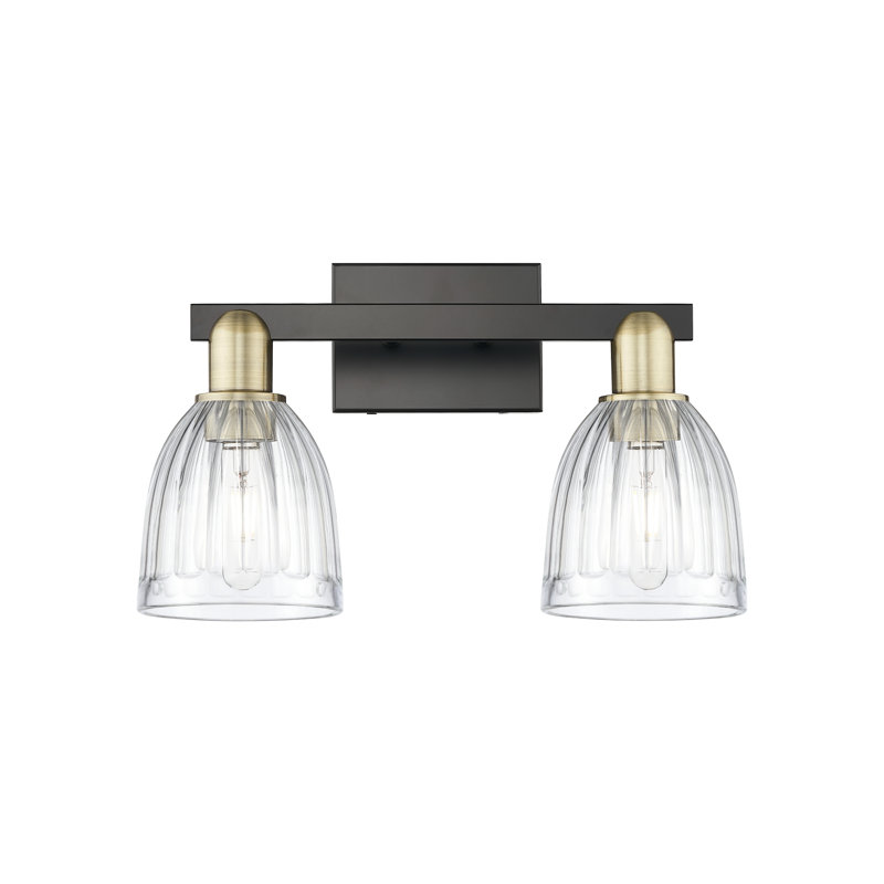 Arcadia - Brookfield - 2 Light Bath Vanity Light, Black Antique Brass