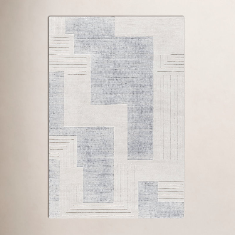 Molde Hand Loomed Wool Area Rug, Rectangle 8' x 10'