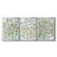 Green Flowerhead I - Toile tendue avec châssis sur mesure - 3 pièces-2145123046-2145123050