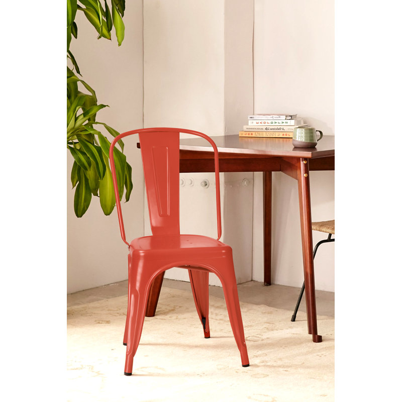 Chaise d'appoint Borowski, Rouge