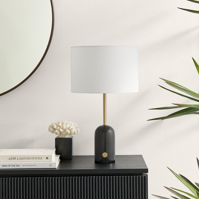 Kessel Marble Table Lamp, Black