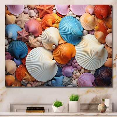 Coquillages colorés pointillistes II