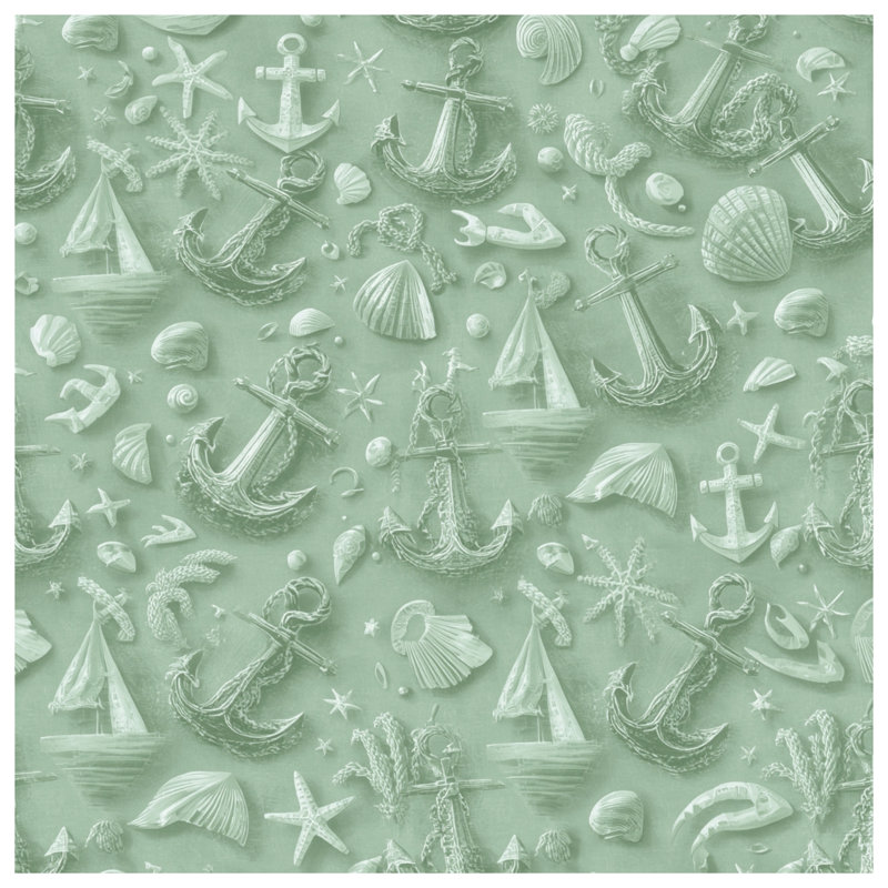 Rideaux de douche Anchors, L 70 po x H 72 po