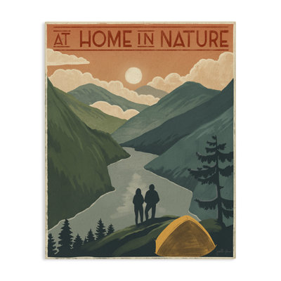«At Home In Nature Expression», tente de camping, montagnes, surdimensionnée par Janelle Penner