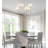 6-light Griffin Large Staggered Tail Chrome Chandelier – Artisan Leather-wrapped Accents-1186997573