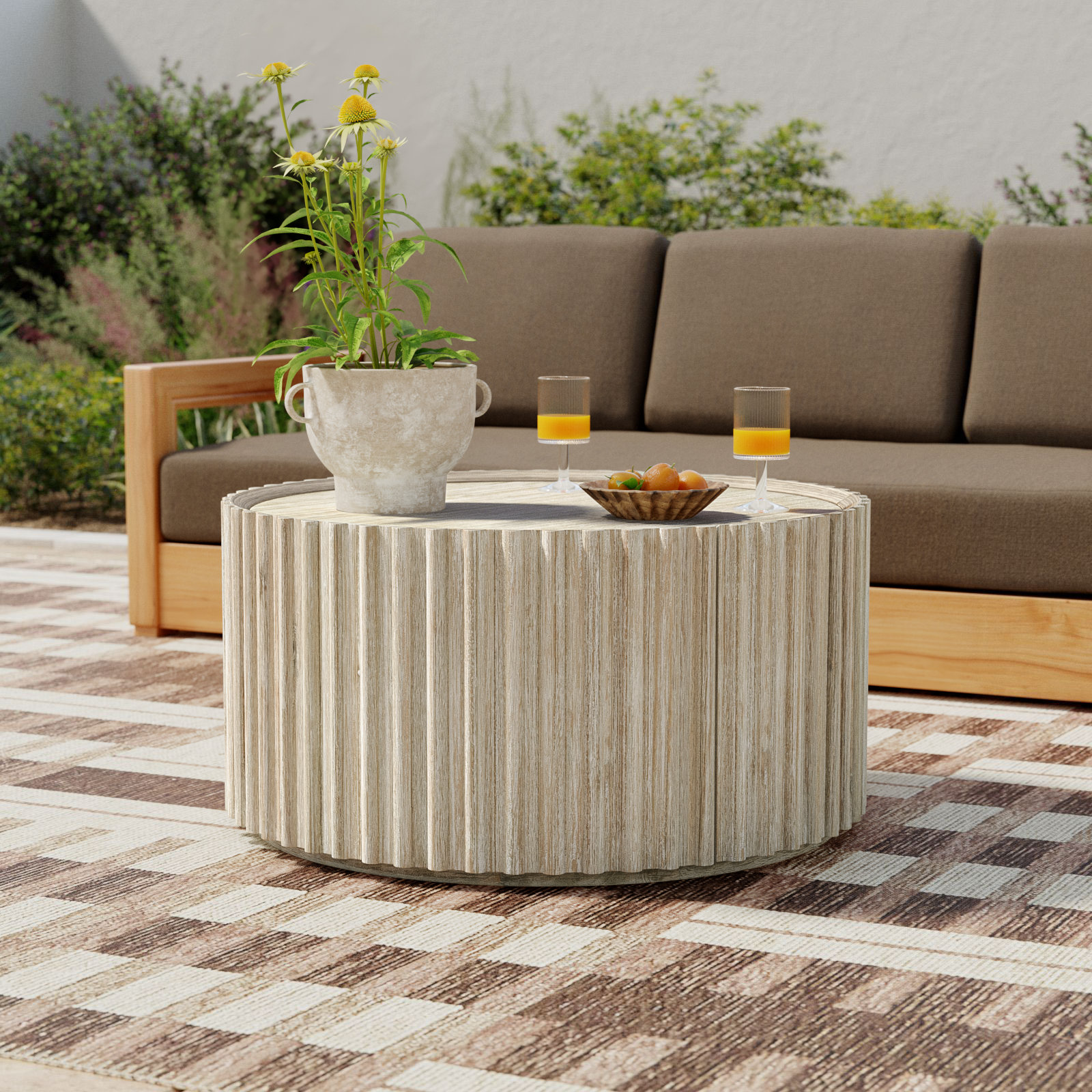 Castile 32" Acacia Coffee Table