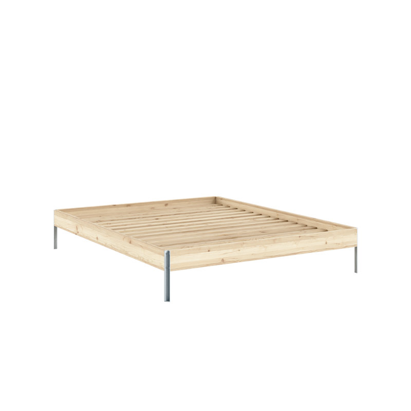 CORE BED CAROB BROWN 140 X 200, European Kingsize (160 x 200 cm), Carob Brown
