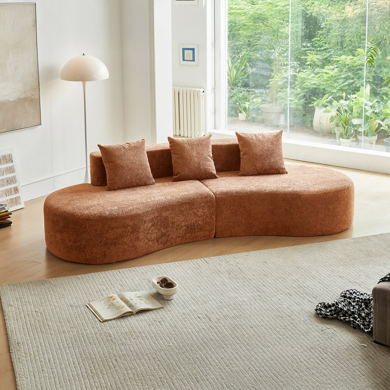 [Vidéo fournie] [Nouvelle arrivée] Canapé modulaire incurvé moderne