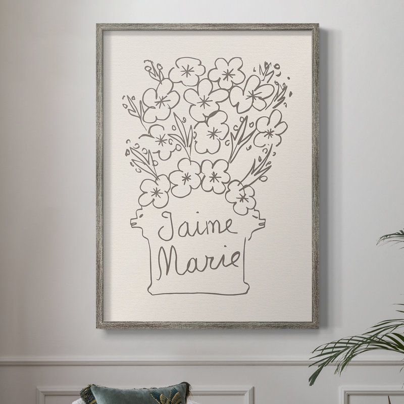 Matisse CCXLI, reproduction encadrée - bois massif, Argent rétro, H 30 po x l 24 po