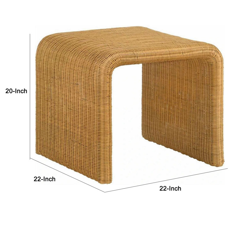 Table de bout Blevens, Jaune