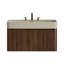 Meuble-lavabo suspendu de 91 cm (36 po) avec lavabo intégré et armoire de rangement