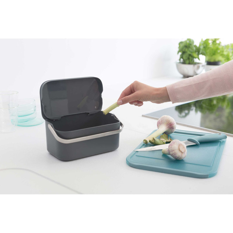 Brabantia Food Waste Caddy, Dark Grey