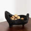 Bol décoratif chêne et bois noir