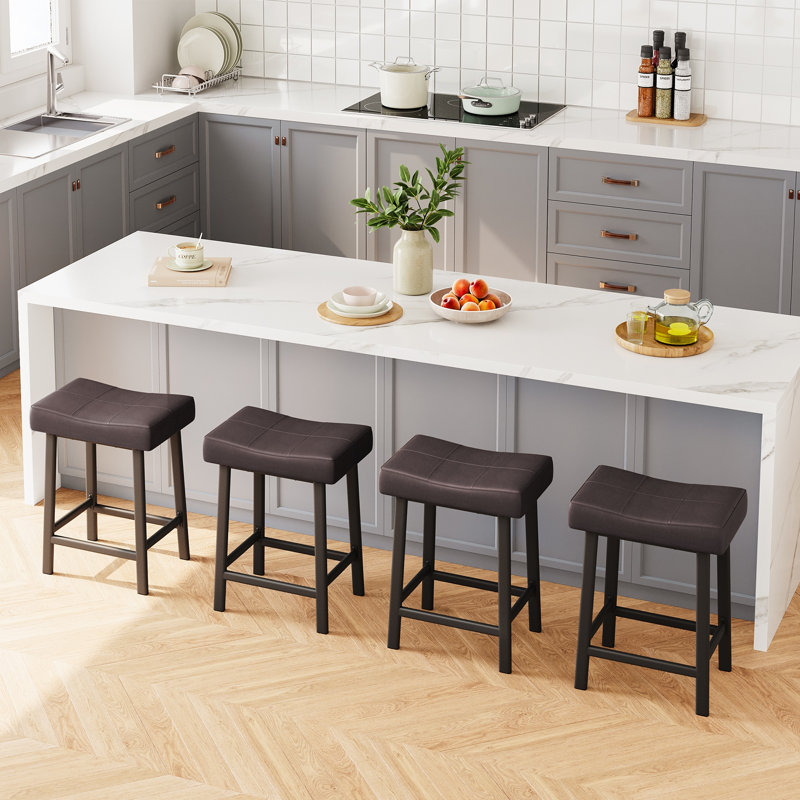 Counter Stool, Brown, Black