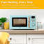 Abode AMD2004GRG, 20L Digital Microwave in Blue with Rose Gold Accent