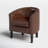 Munson 26.77" Wide Faux Leather Barrel Chair-1553071857