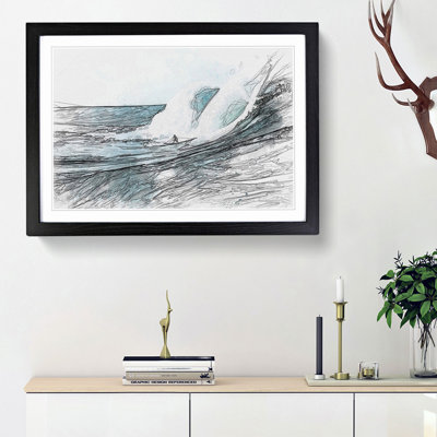 Surfs up in Abstract - Framed Print