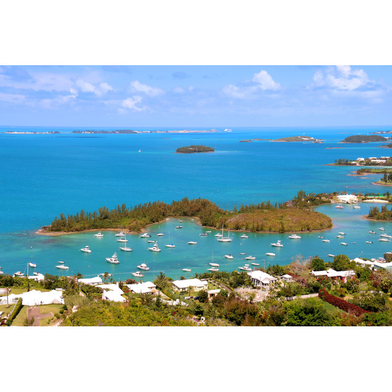 Bermuda Tropical Landscape - Photographie sur toile tendue, H 20 po x l 30 po