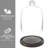 Vidu Display Clear Cloche with Wood Base