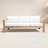 Sonoma 83.5" Wide Outdoor Teak Patio Sofa with Cushions-2126405077