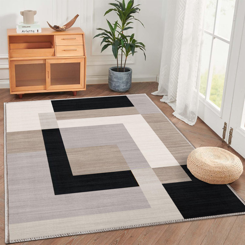 Asilee Abstract Machine Printed Area Rug, Rectangle 160 x 230cm