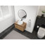 Meuble-lavabo de 30 po avec lavabo d'art en céramique, 2 portes à fermeture douce, montage flottant, contreplaqué