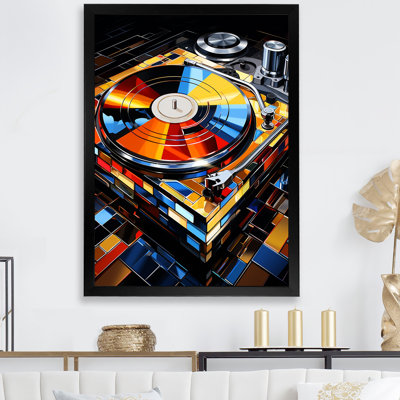 Colorful Jazz Vinyle Melody - Disque vinyle, art mural