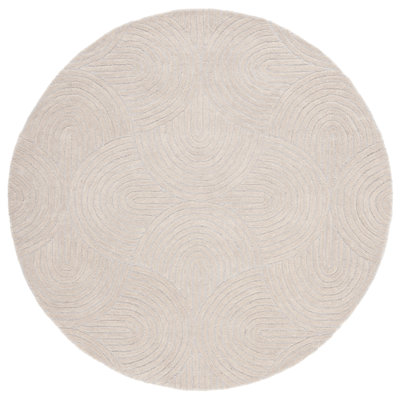 Chatham Hand Tufted Wool Cotton Abstract Rug in Gray