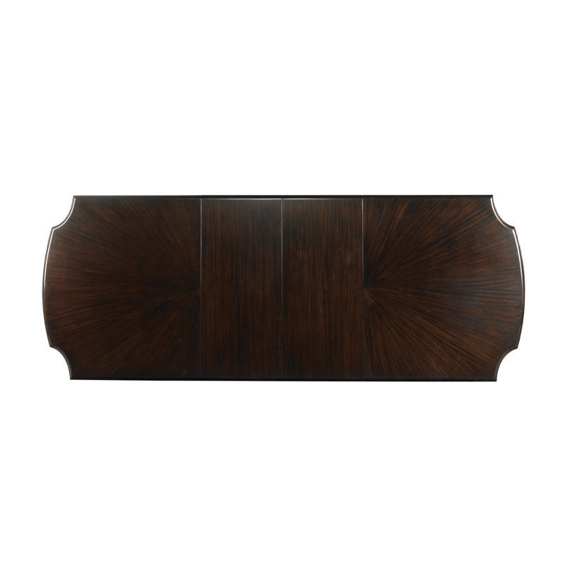 Traditional Kahala Extendable Dining Table in Rich Kona Finish