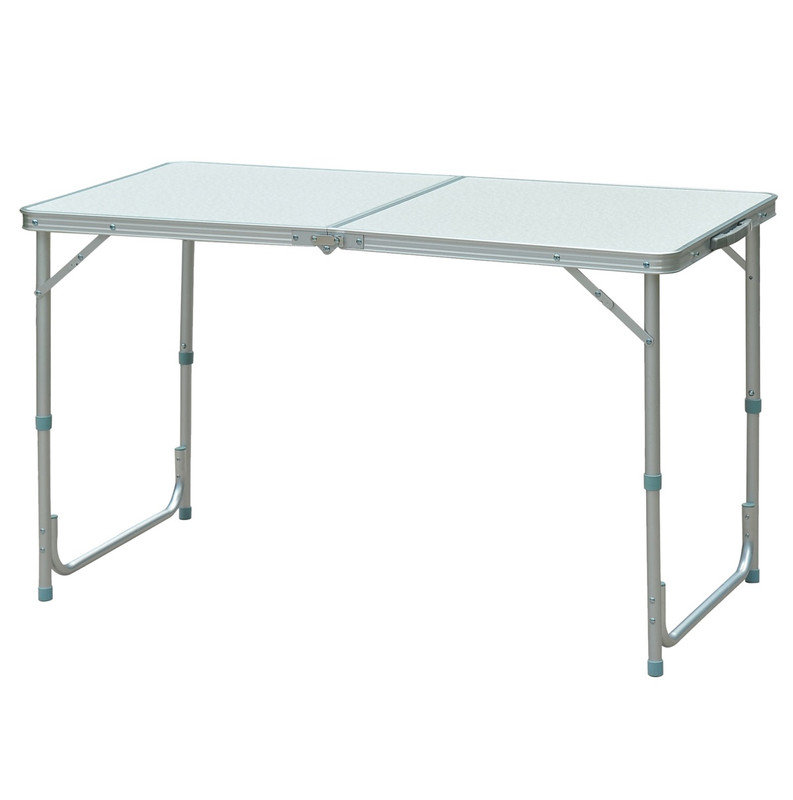 Table de camping pliante portative en aluminium facile à nettoyer
