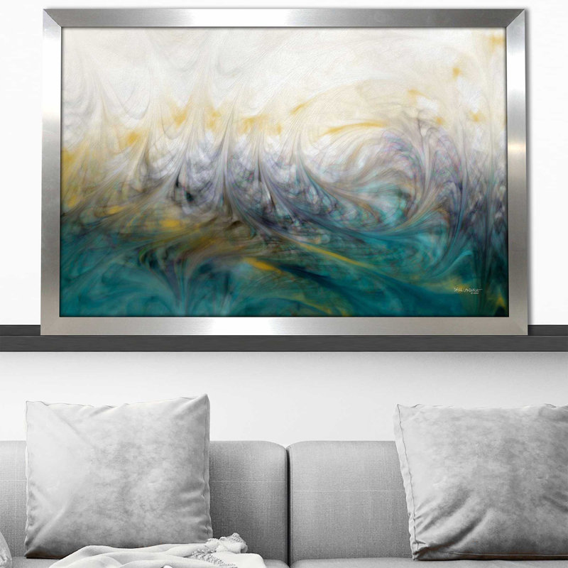 Psaume 91: 1 Our Secret Place - peinture, Encadrement argenté, H 27,5 po x l 39,5 po x P 0,75 po