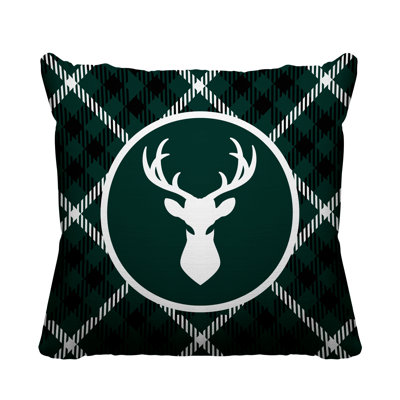 Coussin décoratif intérieur / extérieur Tartan Reindeer
