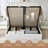 Gaillarde Arcadia Hydraulic Lift Up Storage Upholstered Platform Bed,Boucle White,Full-804832957-804832946