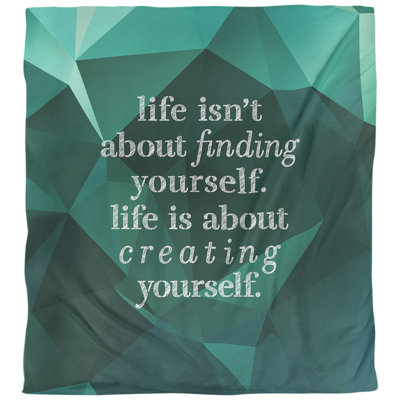 Housse de couette simple Creative Yourself Quote