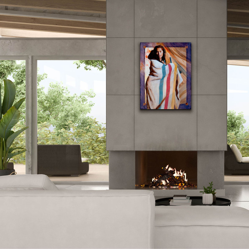 «Turnaround» par J.E. Knauf, art mural sur toile, H 34 po x l 26 po x P 1,5 po