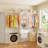 8FT Closet System with 2 Drawes and Fabric Bags, Wall Mounted Laundry Room Organizer-898607179