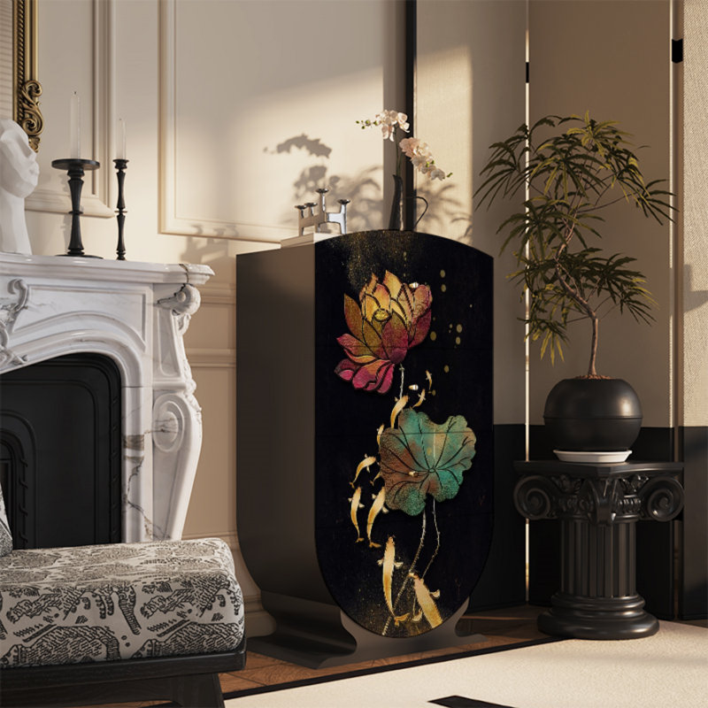 Commode d'appoint Buffet, Noir, noir, noir, noir