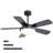 42 Inch Ceiling Fan With 22W Led Light And Remote Control Mdf Blades Reversible Dc Motor-1813985359