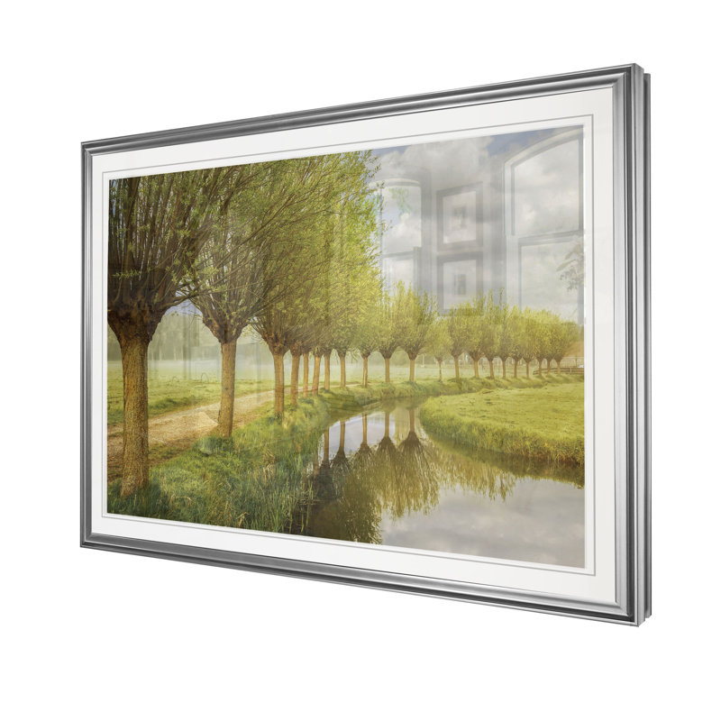 «Holland», reproduction, H 22 po x l 30 po x P 1,5 po, Cadre argenté