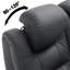 Canapé inclinable en cuir avec porte-gobelet-2404368