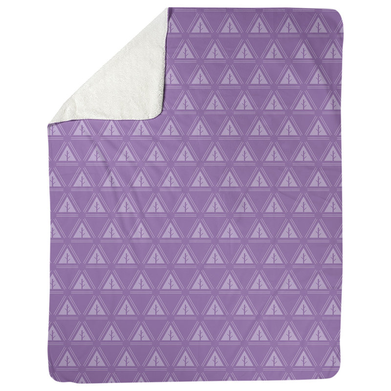 Couverture polaire minimal trees, l 50 po x L 60 po, Violet