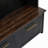 4-in-1 Hall Tree with 6 Golden Hooks, Wood Grain Bench with 2 Drawers and Storage, Black-2086135394